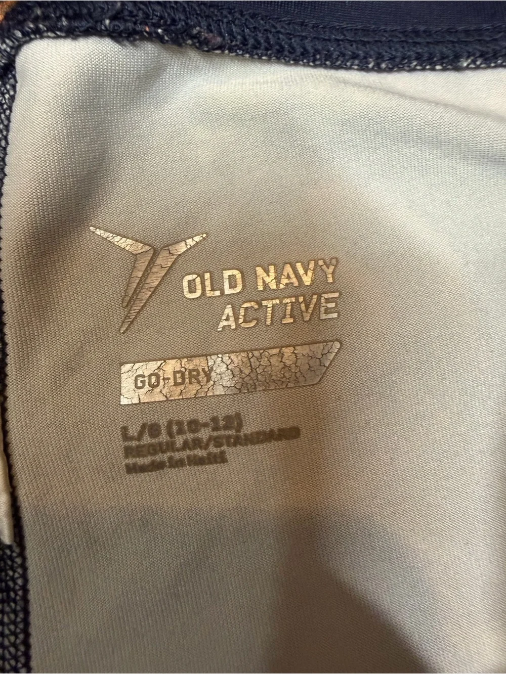 Old Navy Active Go-Dry Girls Floral Bike Shorts Stretch Performance Size 8